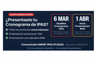 ANMAT fija nuevos plazos IPAS 2026 – Cronograma obligatorio